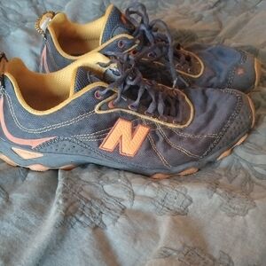 New Balance Navy and Peach Athletic Shoes